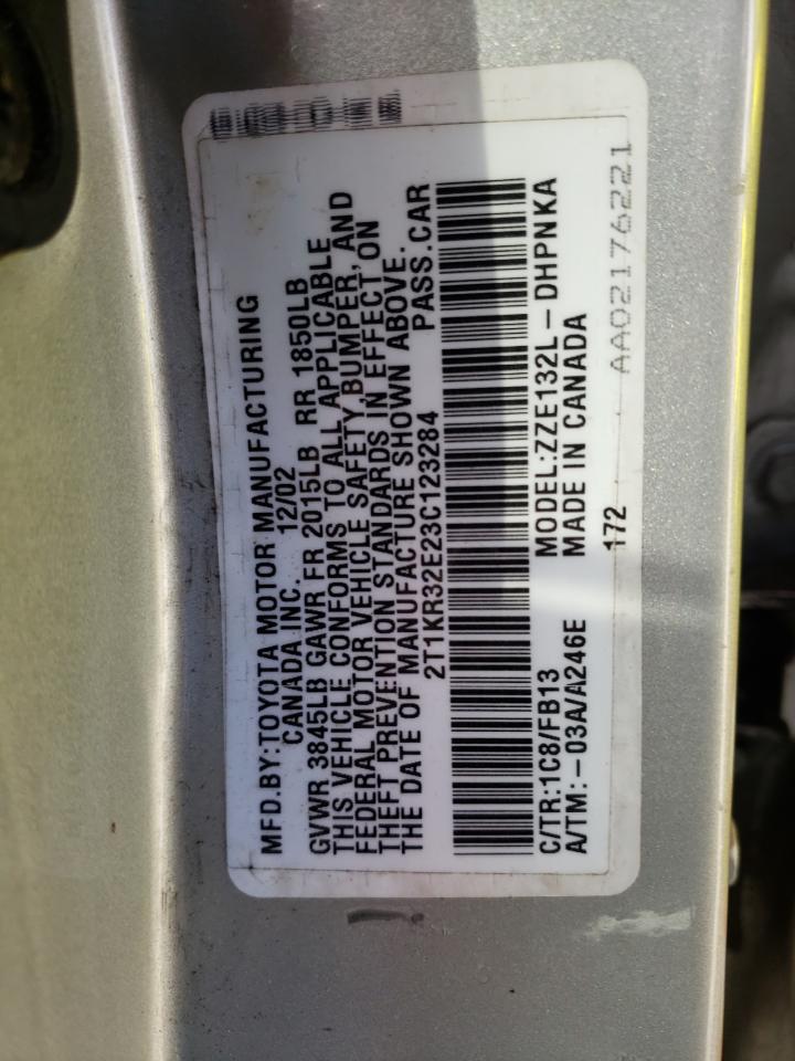 2T1KR32E23C123284 2003 Toyota Corolla Matrix Xr