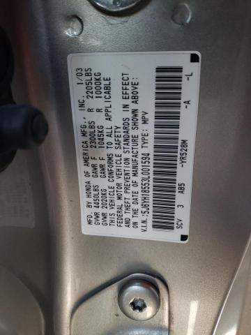 2003 Honda Element Ex VIN: 5J6YH18553L001594 Lot: 53146794