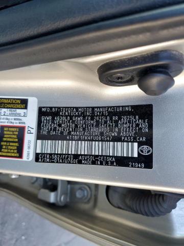2015 TOYOTA CAMRY LE - 4T1BF1FK4FU061547
