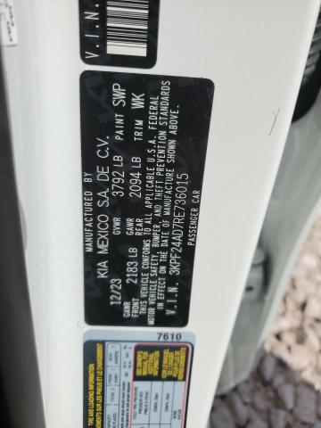 2024 Kia Forte Lx VIN: 3KPF24AD7RE736015 Lot: 52330524