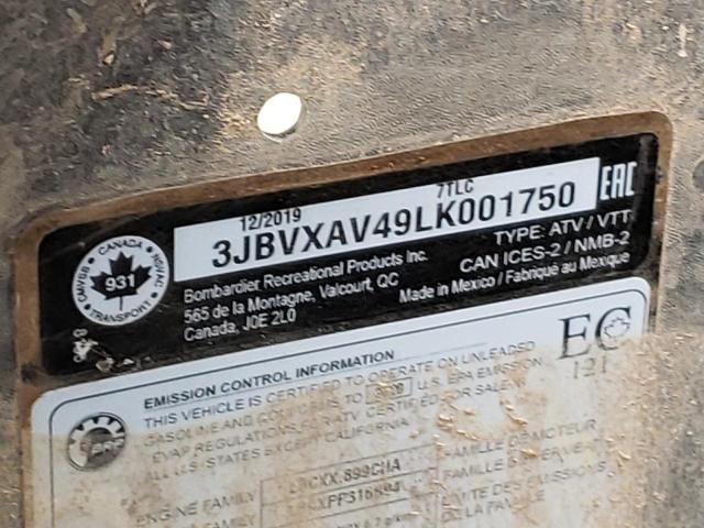 2020 CAN-AM MAVERICK X - 3JBVXAV49LK001750