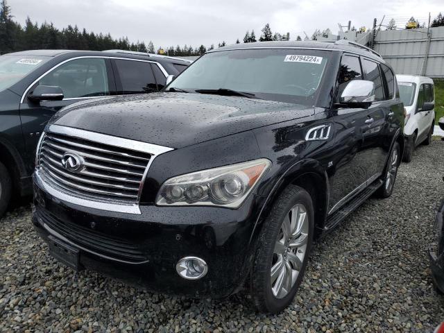 Lot #2468789855 2014 INFINITI QX80 salvage car