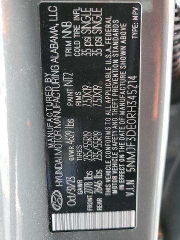 2024 HYUNDAI TUCSON SEL - 5NMJF3DE0RH345214