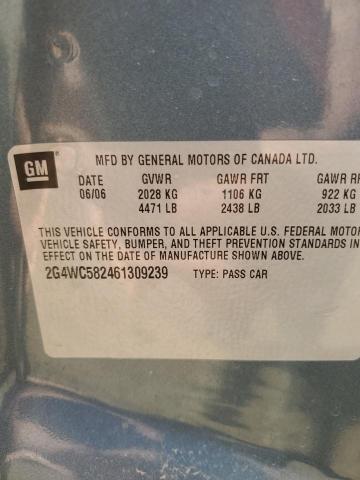 2006 Buick Lacrosse Cx VIN: 2G4WC582461309239 Lot: 50350084