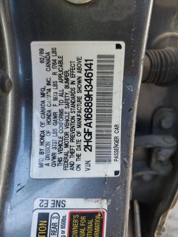 2HGFA16889H346141 2009 Honda Civic Ex