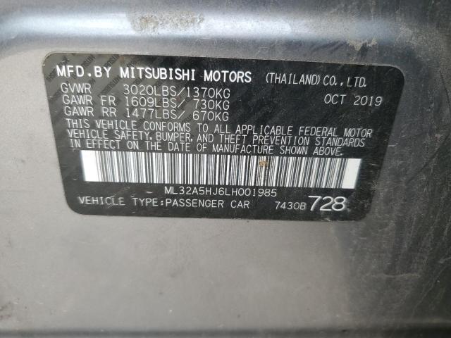 2020 MITSUBISHI MIRAGE LE ML32A5HJ6LH001985