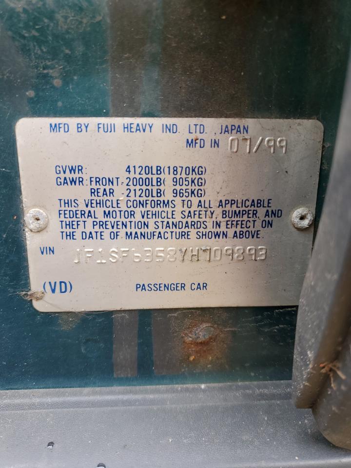 JF1SF6358YH709893 2000 Subaru Forester L