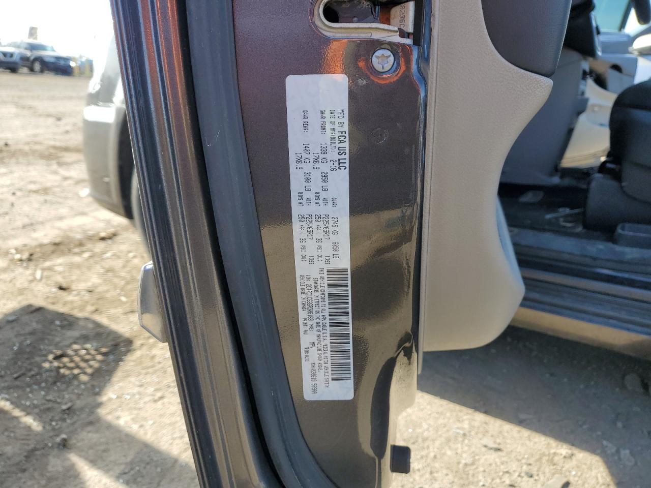 2C4RC1CG3GR306168 2016 Chrysler Town & Country Touring L