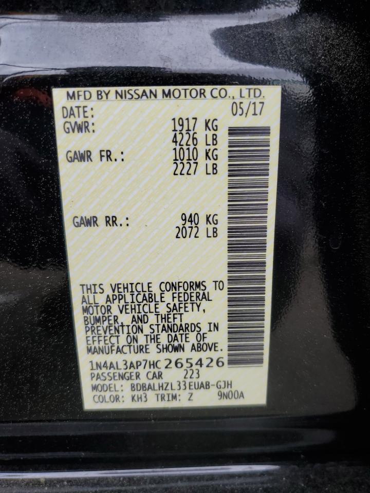 1N4AL3AP7HC265426 NISSAN ALTIMA 2017