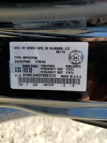 2015 Honda Odyssey Exl VIN: 5FNRL5H62FB501213 Lot: 52579174