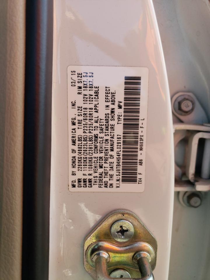 5J8TB4H54FL029167 2015 Acura Rdx Technology