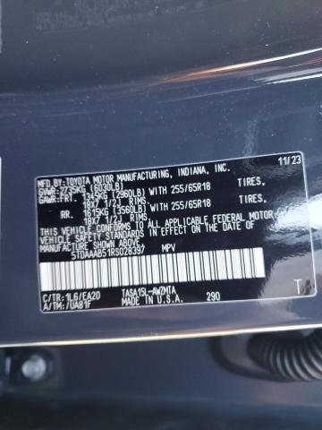 2024 TOYOTA GRAND HIGH - 5TDAAAB51RS028397