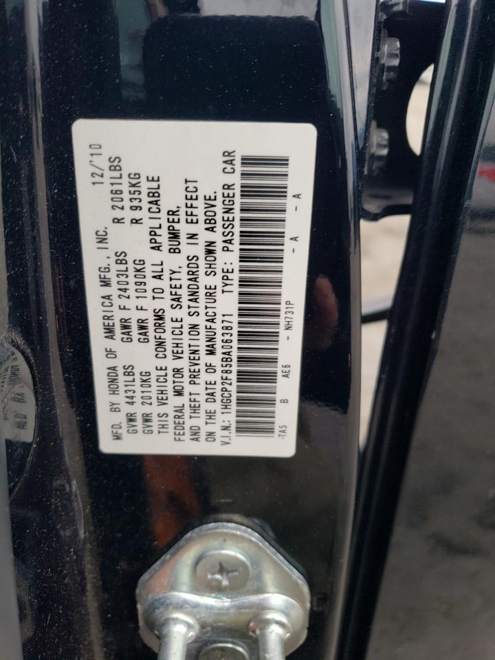 1HGCP2F85BA063871 2011 Honda Accord Exl