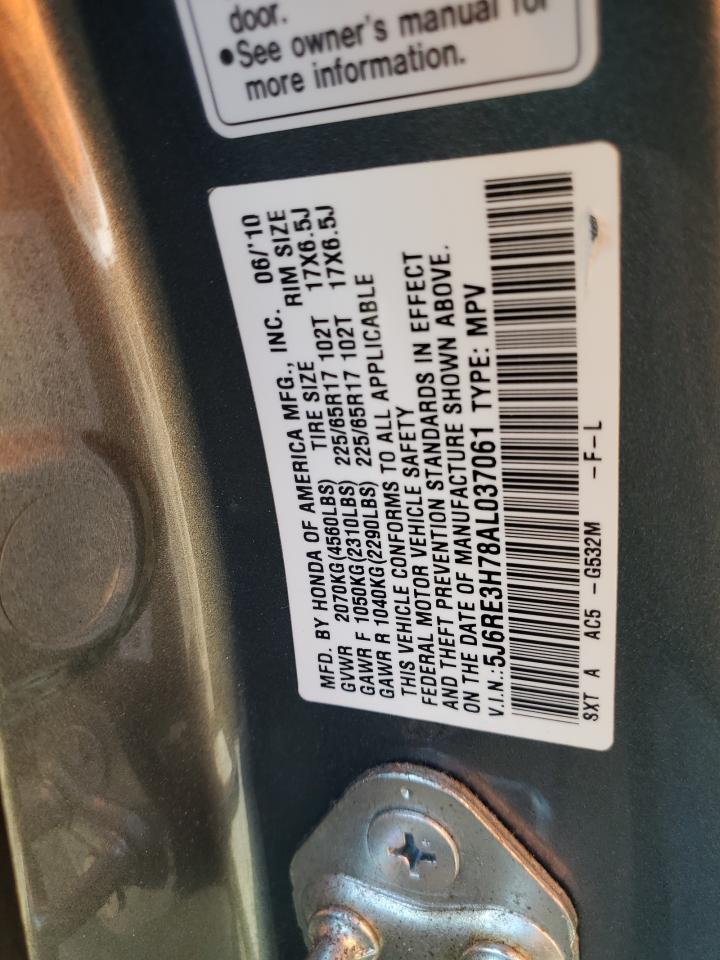 5J6RE3H78AL037061 2010 Honda Cr-V Exl