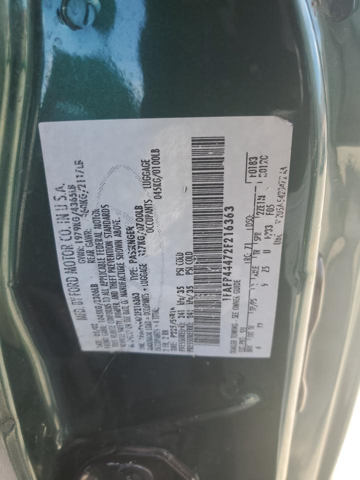 1FAFP44472F216363 2002 Ford Mustang