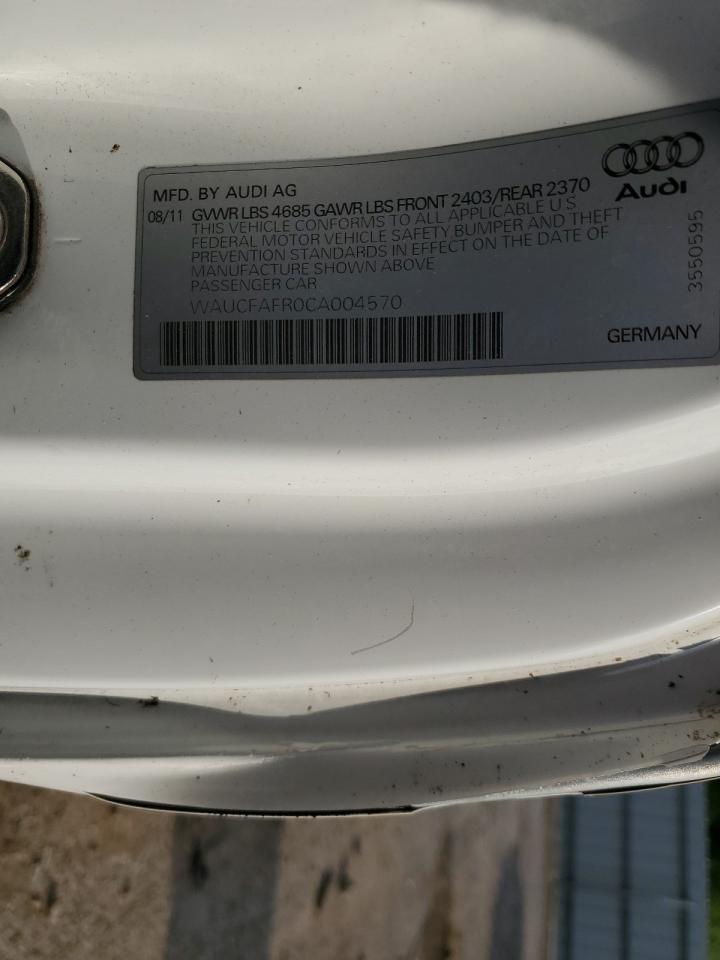 WAUCFAFR0CA004570 2012 Audi A5 Premium