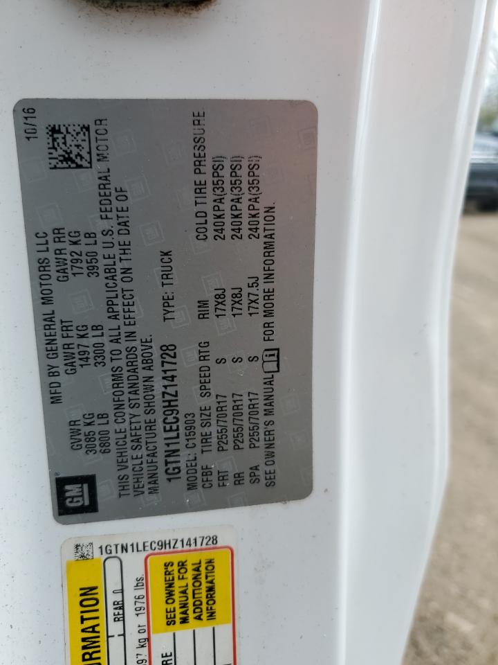 1GTN1LEC9HZ141728 2017 GMC Sierra C1500