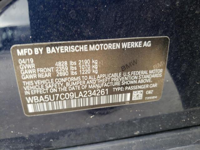 2020 BMW M340I VIN: WBA5U7C09LA234261 Lot: 51396894