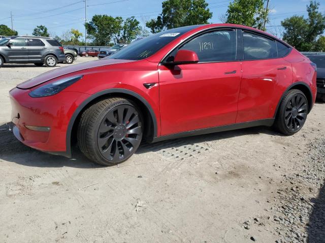 Lot #2501394123 2023 TESLA MODEL Y salvage car