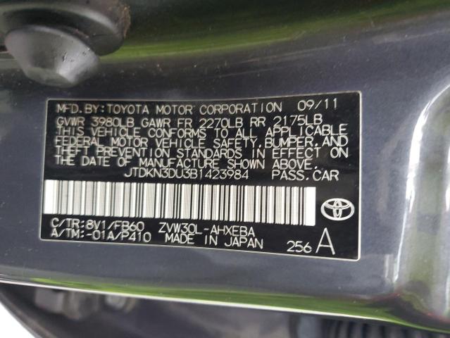 2011 Toyota Prius VIN: JTDKN3DU3B1423984 Lot: 50609874