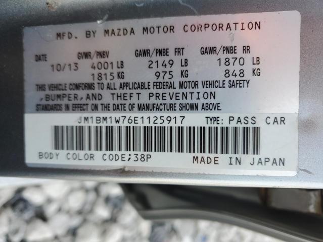 VIN JM1BM1W76E1125917 2014 Mazda 3, Grand Touring no.12