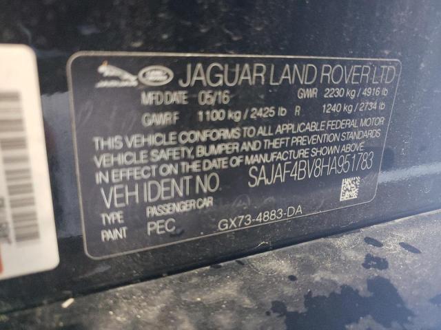 2017 Jaguar Xe R - Sport VIN: SAJAF4BV8HA951783 Lot: 52896584