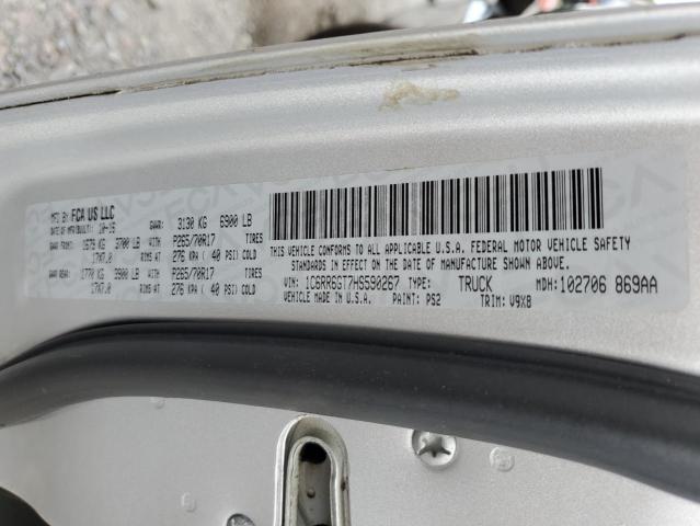 2017 Ram 1500 Slt VIN: 1C6RR6GT7HS590267 Lot: 50364194