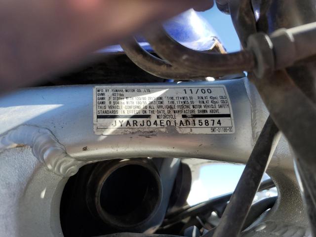 2001 YAMAHA YZFR6 JYARJ04E01A015874