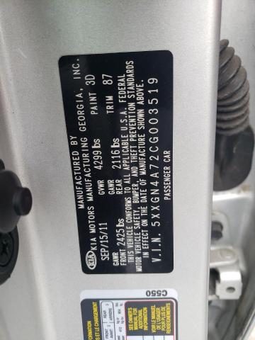 2012 Kia Optima Ex VIN: 5XXGN4A72CG003519 Lot: 51770334