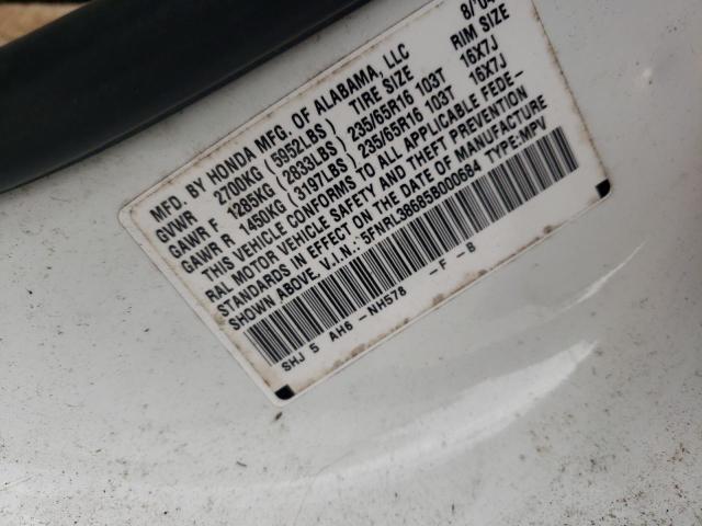 2005 Honda Odyssey Exl VIN: 5FNRL38685B000684 Lot: 52602934