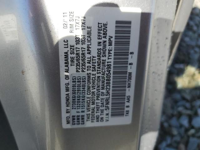2011 Honda Odyssey Lx VIN: 5FNRL5H23BB054981 Lot: 52550104