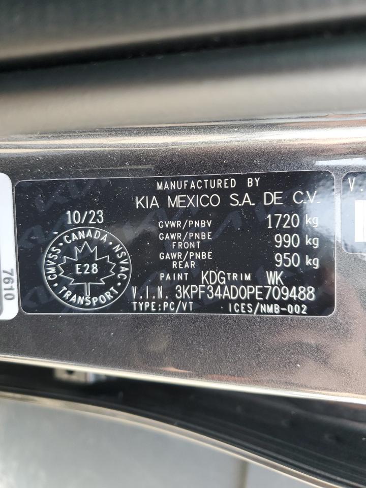 3KPF34AD0PE709488 2023 Kia Forte Ex