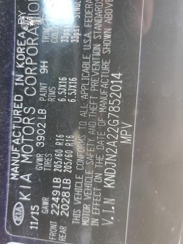 2016 Kia Soul VIN: KNDJN2A22G7852014 Lot: 50951744