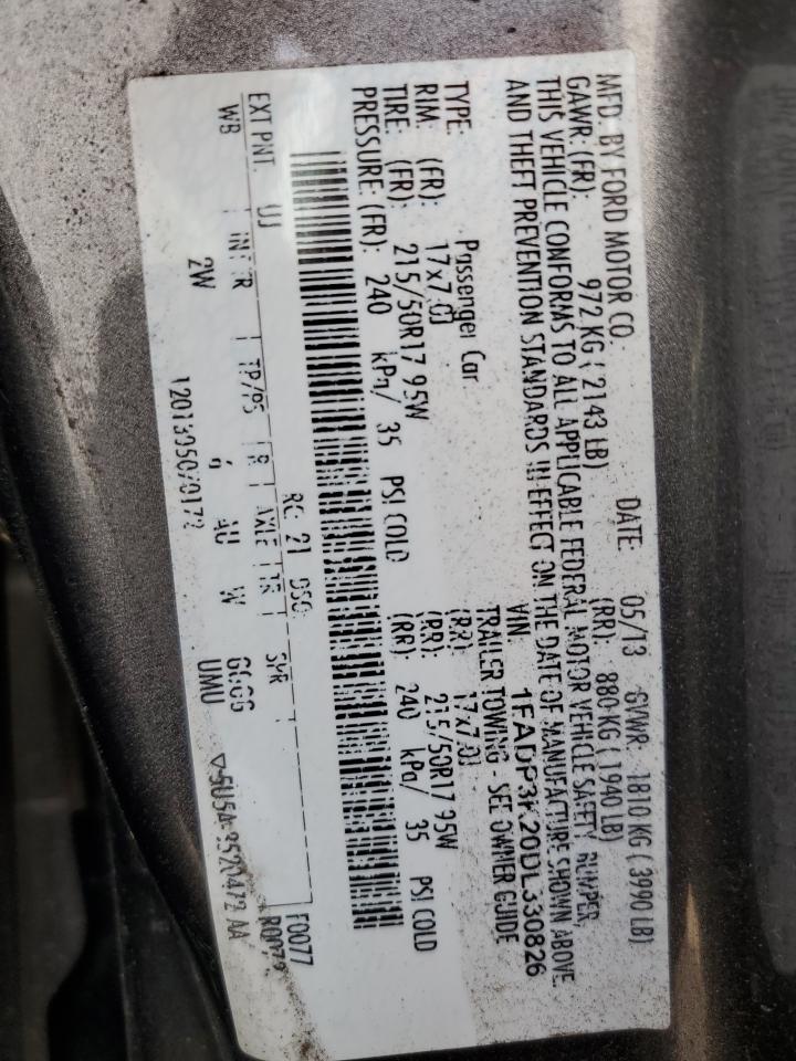 1FADP3K20DL330826 2013 Ford Focus Se