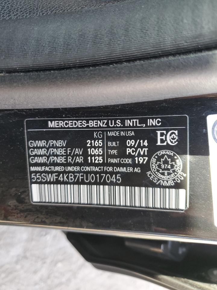 55SWF4KB7FU017045 2015 Mercedes-Benz C 300 4Matic