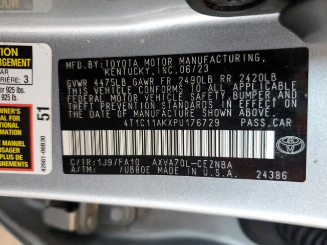 VIN 4T1C11AKXPU176729 2023 Toyota Camry, LE no.12