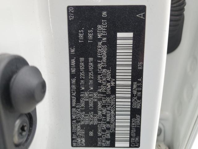 VIN 5TDGZRBH9MS528926 2021 Toyota Highlander, Xle no.14