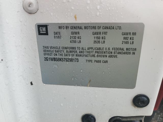 2007 Chevrolet Impala Ls VIN: 2G1WB58K579298173 Lot: 47497364