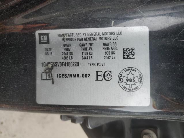 2015 BUICK VERANO PRE 1G4PT5SV0F4180220