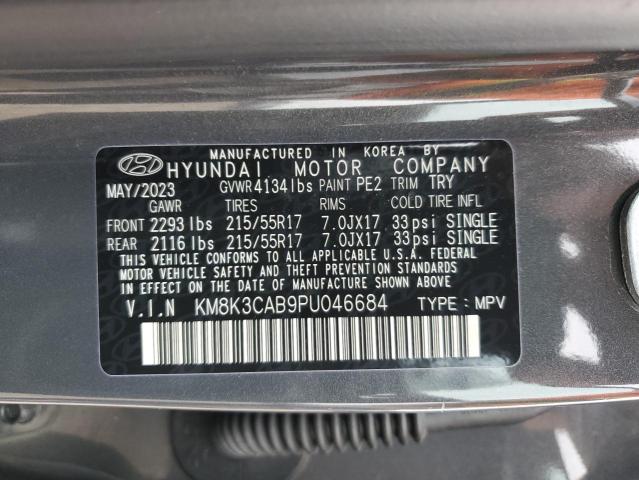 KM8K3CAB9PU046684 Hyundai Kona SEL 13