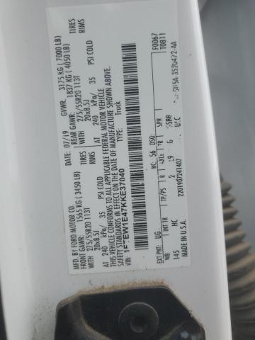 2019 Ford F150 Supercrew VIN: 1FTEW1E47KKE37040 Lot: 51411874