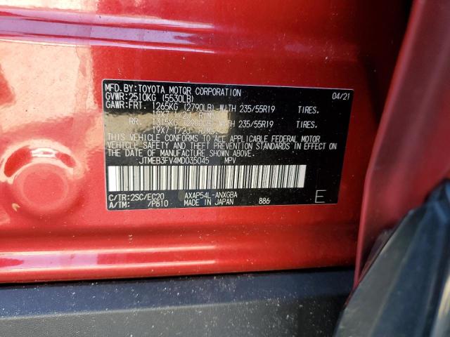 2021 Toyota Rav4 Prime Xse VIN: JTMEB3FV4MD035045 Lot: 51974954