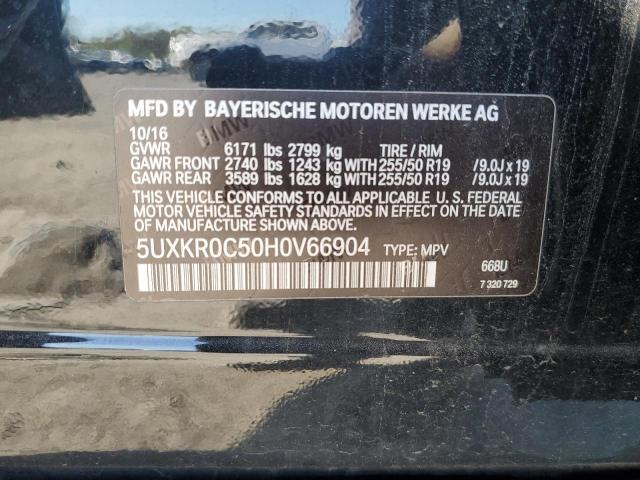 VIN 5UXKR0C50H0V66904 2017 BMW X5, Xdrive35I no.14