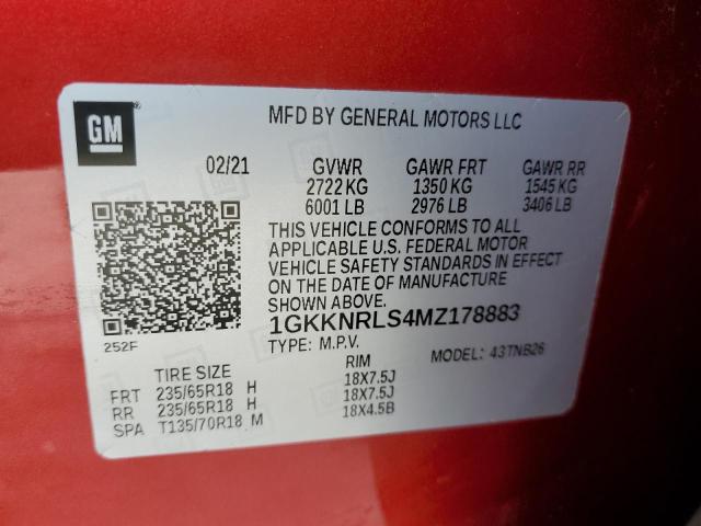 1GKKNRLS4MZ178883 GMC Acadia SLE 14