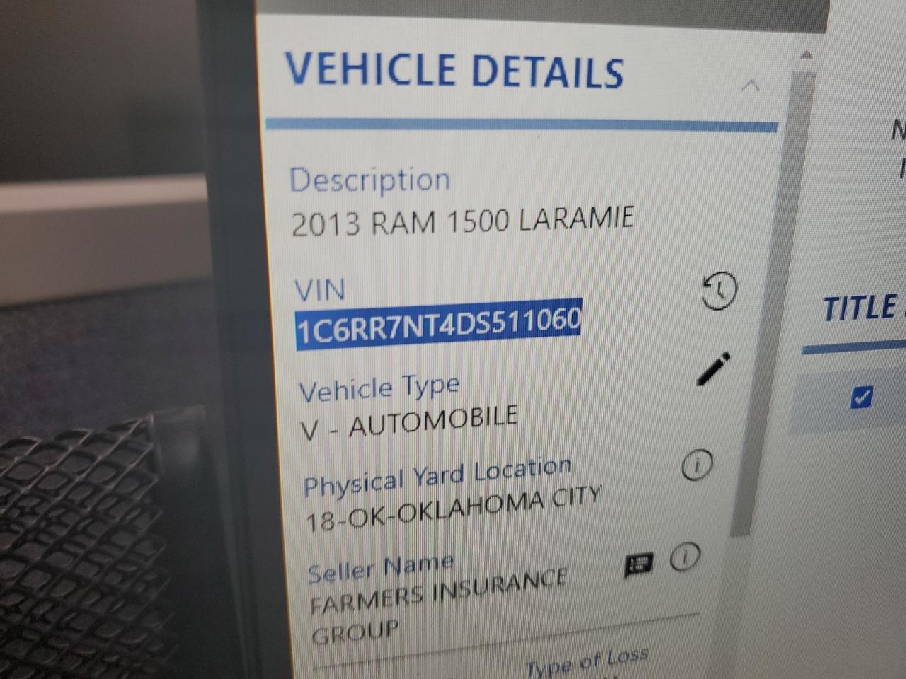 1C6RR7NT4DS511060 2013 Ram 1500 Laramie