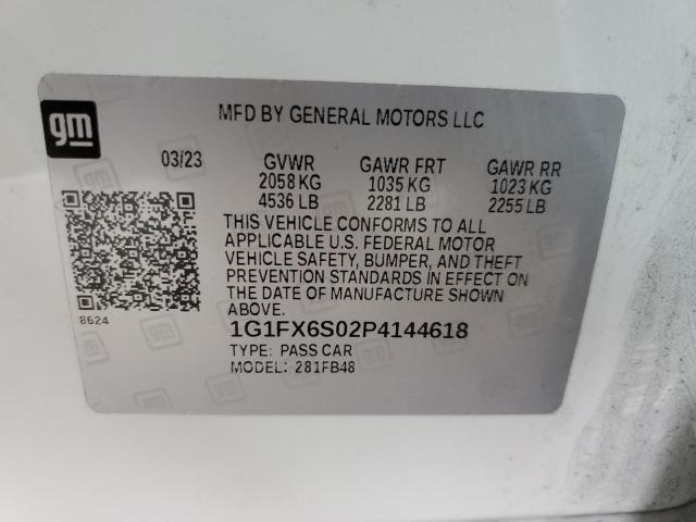 2023 CHEVROLET BOLT EV 2L - 1G1FX6S02P4144618