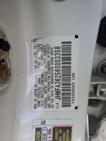 JHMFA36256S003358 2006 Honda Civic Hybrid