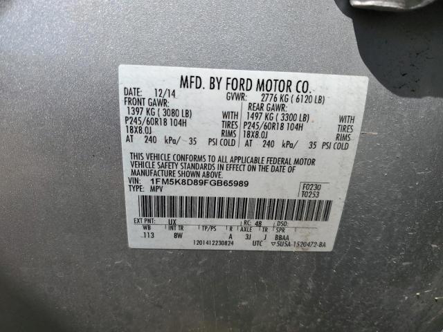 2015 Ford Explorer Xlt VIN: 1FM5K8D89FGB65989 Lot: 39240853