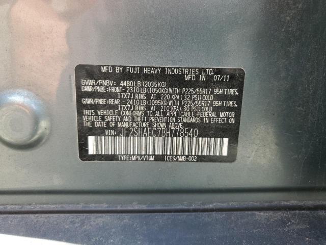 2011 Subaru Forester Limited VIN: JF2SHAEC7BH778540 Lot: 51031474