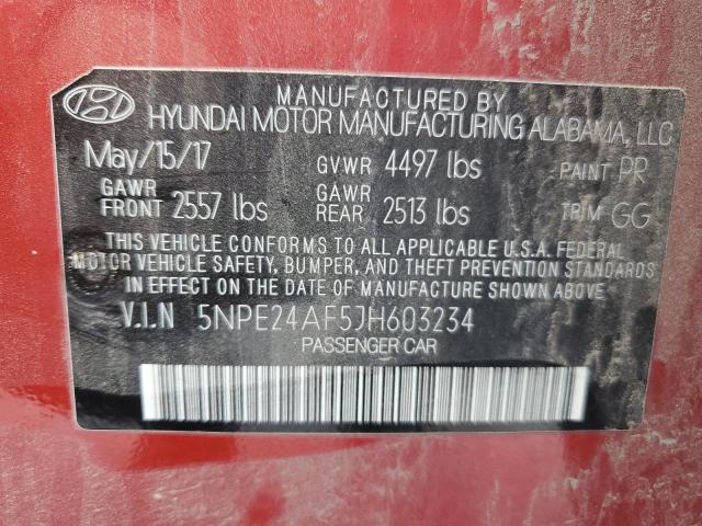 2018 HYUNDAI SONATA SE - 5NPE24AF5JH603234